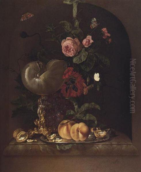 Stilleben Mit Einem Nautiluspokal - view 1