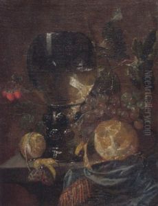 Stilleben Mit Romer by Willem Van Aelst