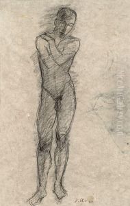 Stehender Mannlicher Akt by Jussuff Abbo
