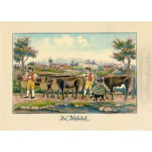 Die Alpfahrt (the Cattle Lift) by Anna Barbara Aemisegger-Giezendanner