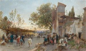 Das Bocciaspiel by Franz Theodor Aerni