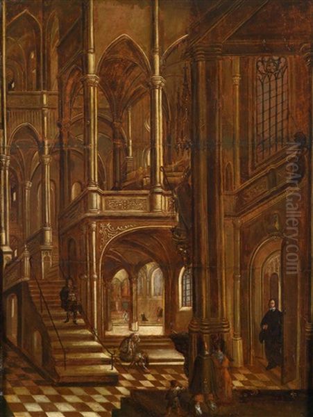 Interieur Einer Gotischen Kirche - view 1
