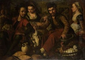 Escena De Mercado by Pieter Aertsen