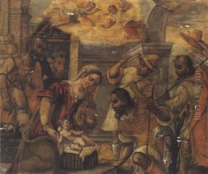 Die Anbetung Der Hirten by Pieter Aertsen