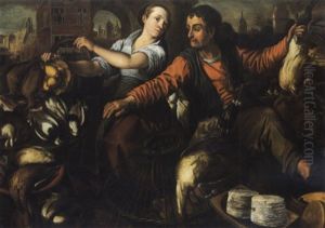 Scena Di Mercato by Pieter Aertsen