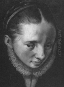 Head Of A Woman, A Fragment by Pieter Aertsen