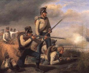 Osterreichische Soldaten by Karl August Aerttinger