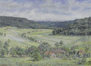 Landschaft Bei Neuenburg by Jean Affeltranger