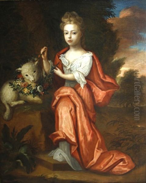 A Portrait Of A Young Girl As Saint Agnes - view 1