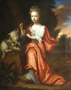 A Portrait Of A Young Girl As Saint Agnes