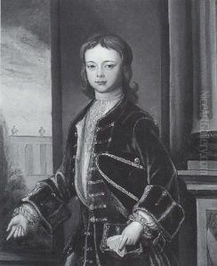 Portrait Of A Young Man Wearing A Blue Coat Portrait Of A Young Man Wearing A Blue Coat