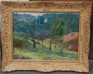 Les Foins Dans La Campagne Vallonnee by Charles-Jean Agard
