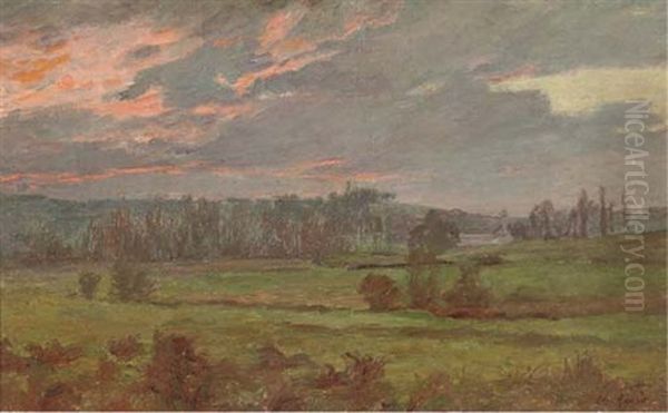 An Extensive Landscape At Sunset - view 1