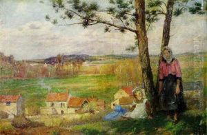 Paysanne Et Son Enfant A Nesles-la-vallee Paysanne Et Son Enfant A Nesles-la-vallee