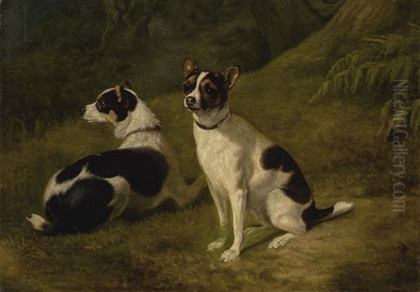 Two Terriers In A Landscape - view 1