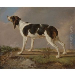 A Hunting Dog by Jacques-Laurent Agasse