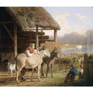 The Visit To The Farm by Jacques-Laurent Agasse