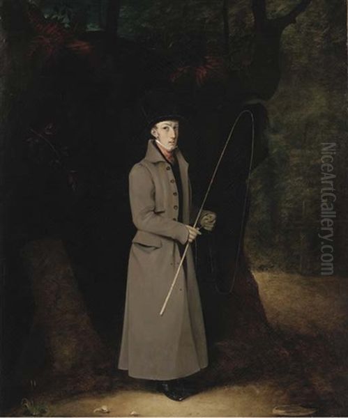 Portrait Of A Coachman, Full-length, In A Landscape - view 1