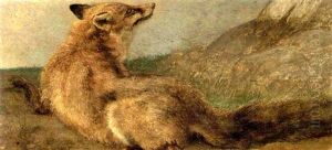 Liegender Fuchs by Jacques-Laurent Agasse