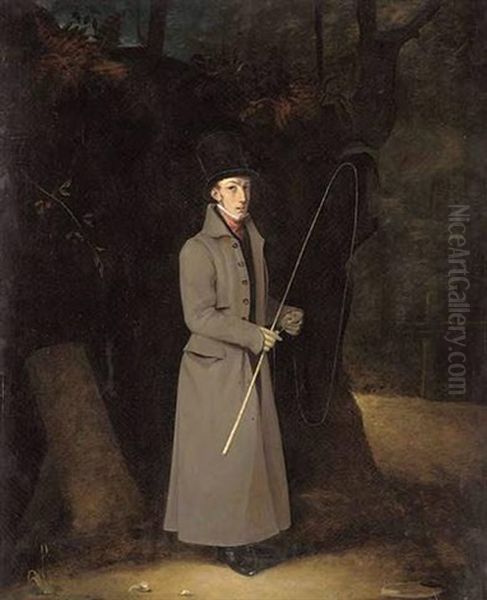 Portrait Of A Coachman In A Landscape - view 1