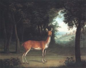 A Red Deer In A Wood by Jacques-Laurent Agasse