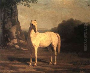 A Grey Mare In A Landscape by Jacques-Laurent Agasse