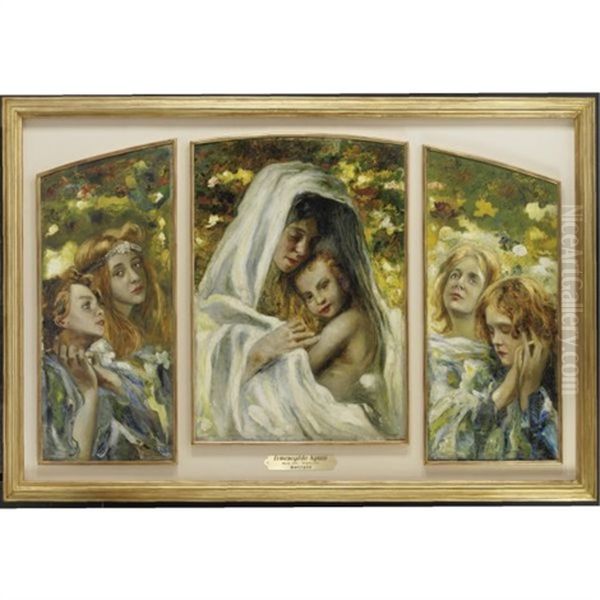 Maternita Con Angeli (triptych) - view 1