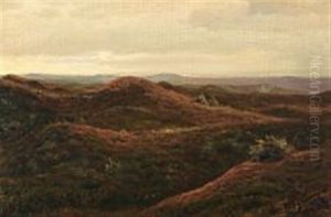 Moorland Near Svinklov In North Jutland by Hans Mortensen Agersnap