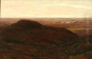 Moor Landscape With Grazing Sheep by Hans Mortensen Agersnap