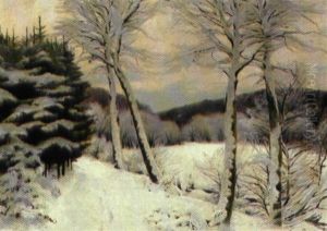 Skovparti, Vinter by Hans Mortensen Agersnap