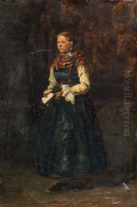 Bildnis Einer Frau In Tracht