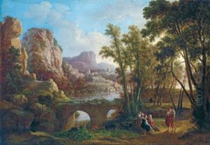 Weite Landschaft Mit Hirtenidylle by Agostino Aglio