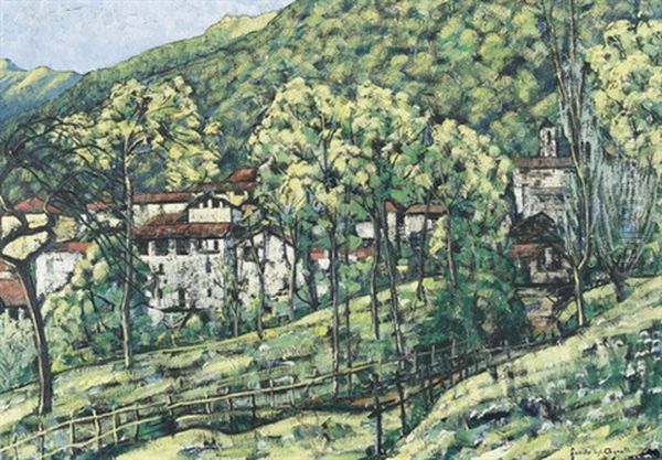 Tessiner Dorf Im Fruhling - view 1