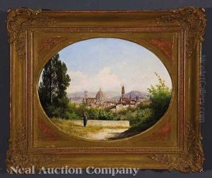 View Of Florence From The Boboli Gardens by Guido Agostini
