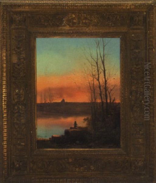 Landscape With Boy Fishing - view 1