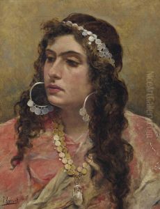 A Gypsy Lady by Joaquin Agrasot y Juan