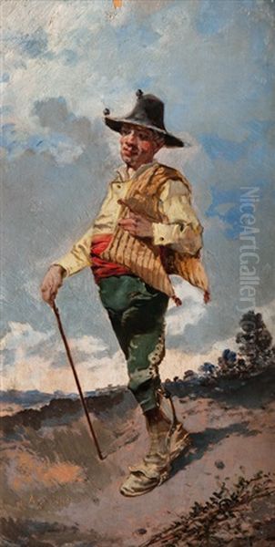 A Spaniard Wearing Traditional Dress - view 1