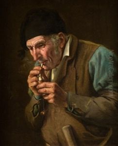 Viejo Fumador by Joaquin Agrasot y Juan