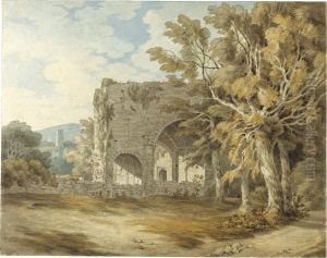 Cornworthy Abbey, South Hams, Devon by John White Abbott