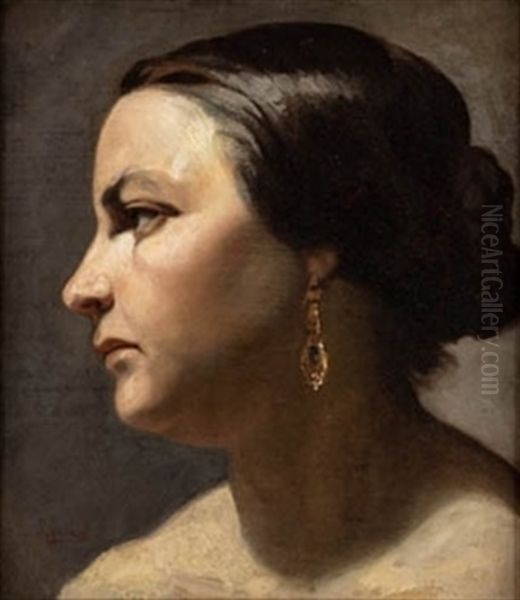 Retrato De Dama De Perfil - view 1
