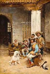 The Pet Of The Regiment by Joaquin Agrasot y Juan