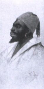 Cabeza De Moro De Perfil by Joaquin Agrasot y Juan
