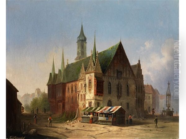 Rathaus In Breslau Vor 1800 - view 1