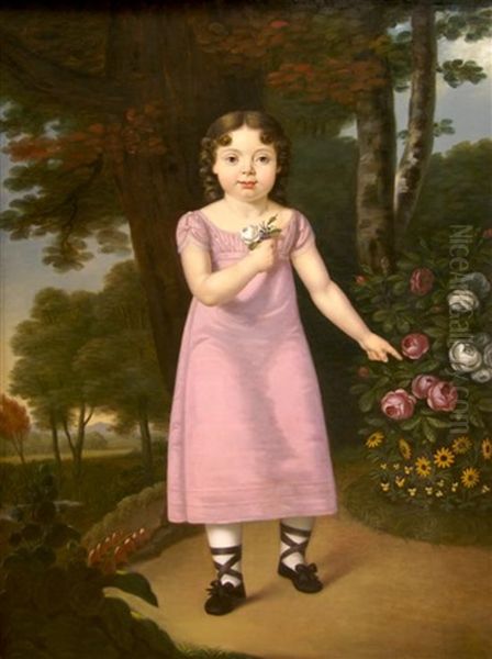 Young Girl In A Garden - view 1