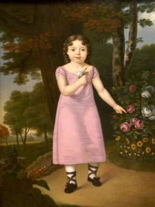 Young Girl In A Garden by Carl Josef Alois Agricola