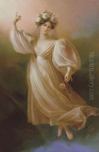 Angebliches Bildnis Der Tanzerin Fanny Elssler Als Flora