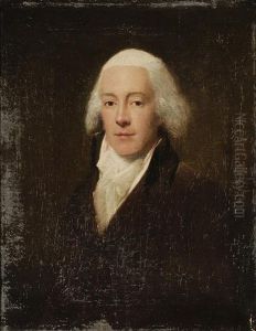 Portrait Of A Gentleman Head And Shoulders Wearing A Brown Coat