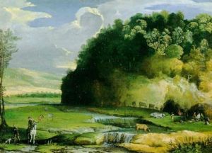 Paysage Pastoral Avec Une Riviere by Christoph Ludwig Agricola
