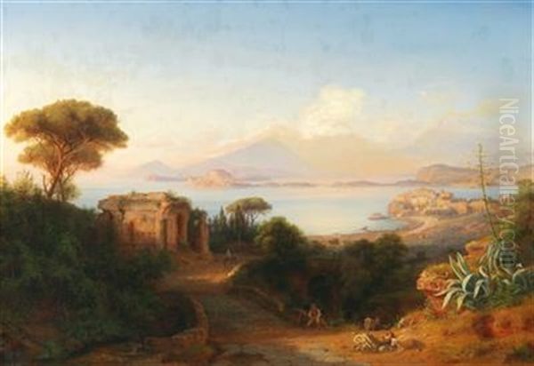 A View Of The Gulf Of Naples From The Island Of Procida - view 1