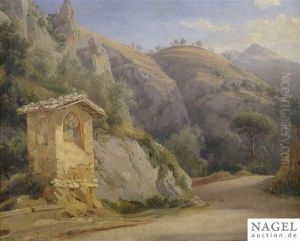 Southern Landscape With A Wayside Shrine